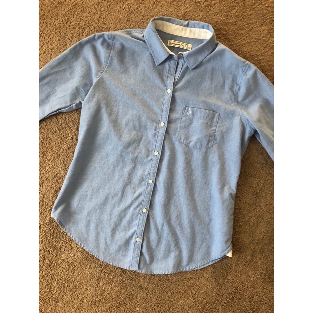 Women’s A&F Blue Oxford Shirt